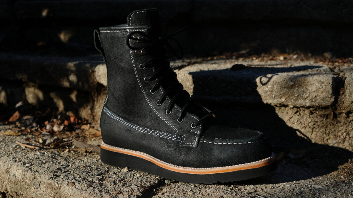 Bristow 8 Inch | Oiled Black Rough Out