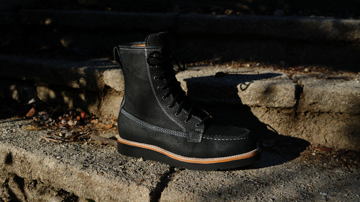 Bristow 8 Inch | Oiled Black Rough Out