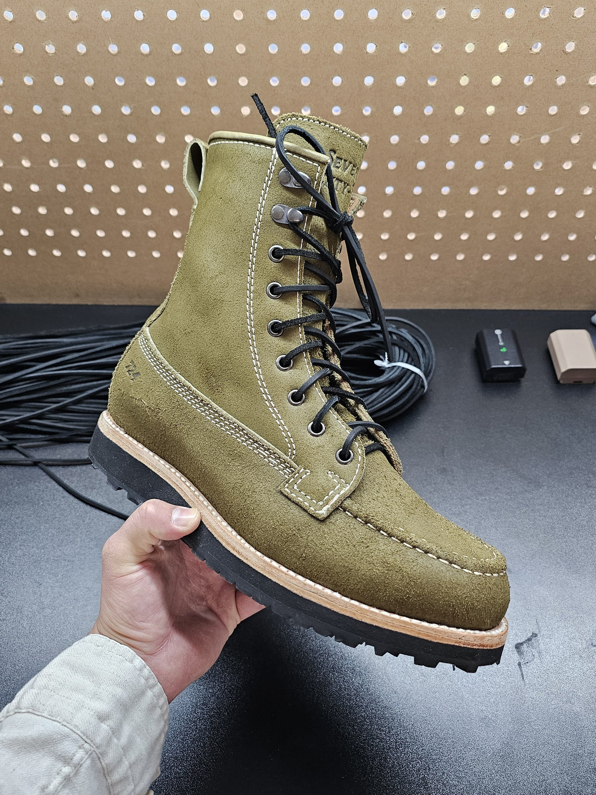 Size 9.5 Cypress Rough Out + Vibram Merengue Build